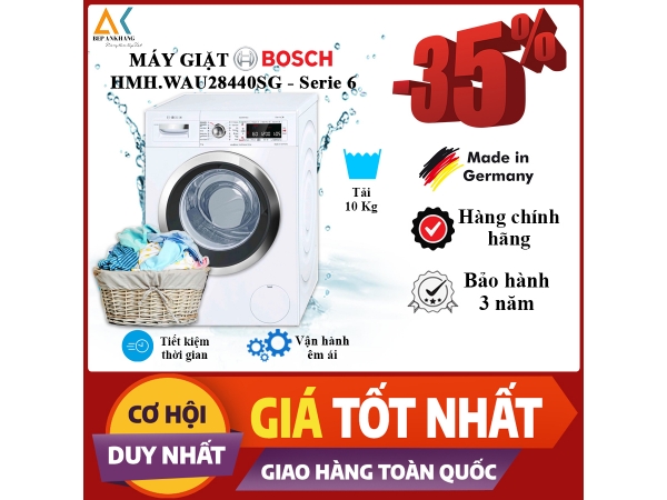 MÁY GIẶT 10KG  HMH.WAU28440SG